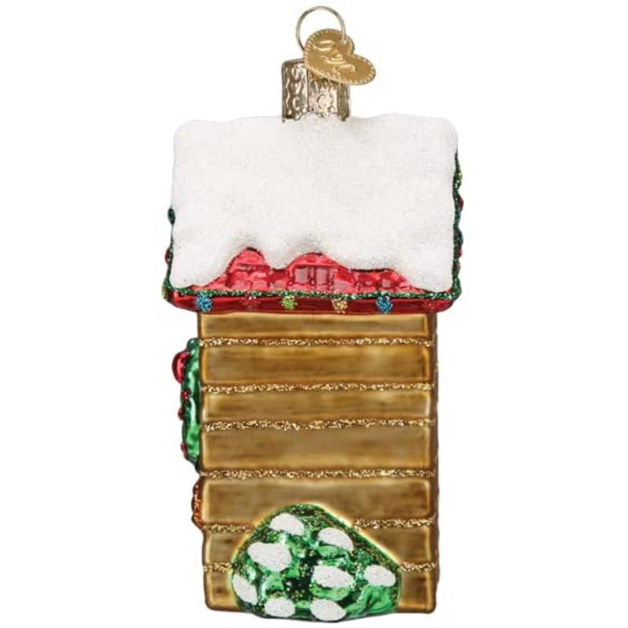 Old World Christmas Holiday Outhouse Glass Blown Ornament for Christmas Tree