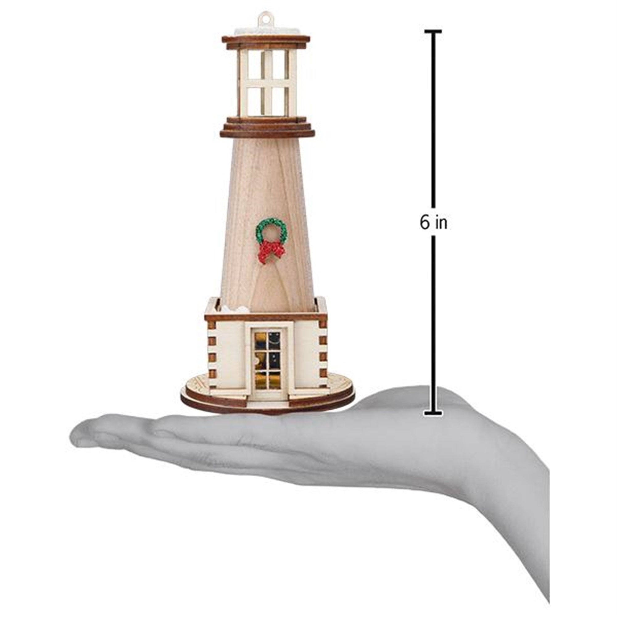 Old World Christmas Holiday Lighthouse Ornament