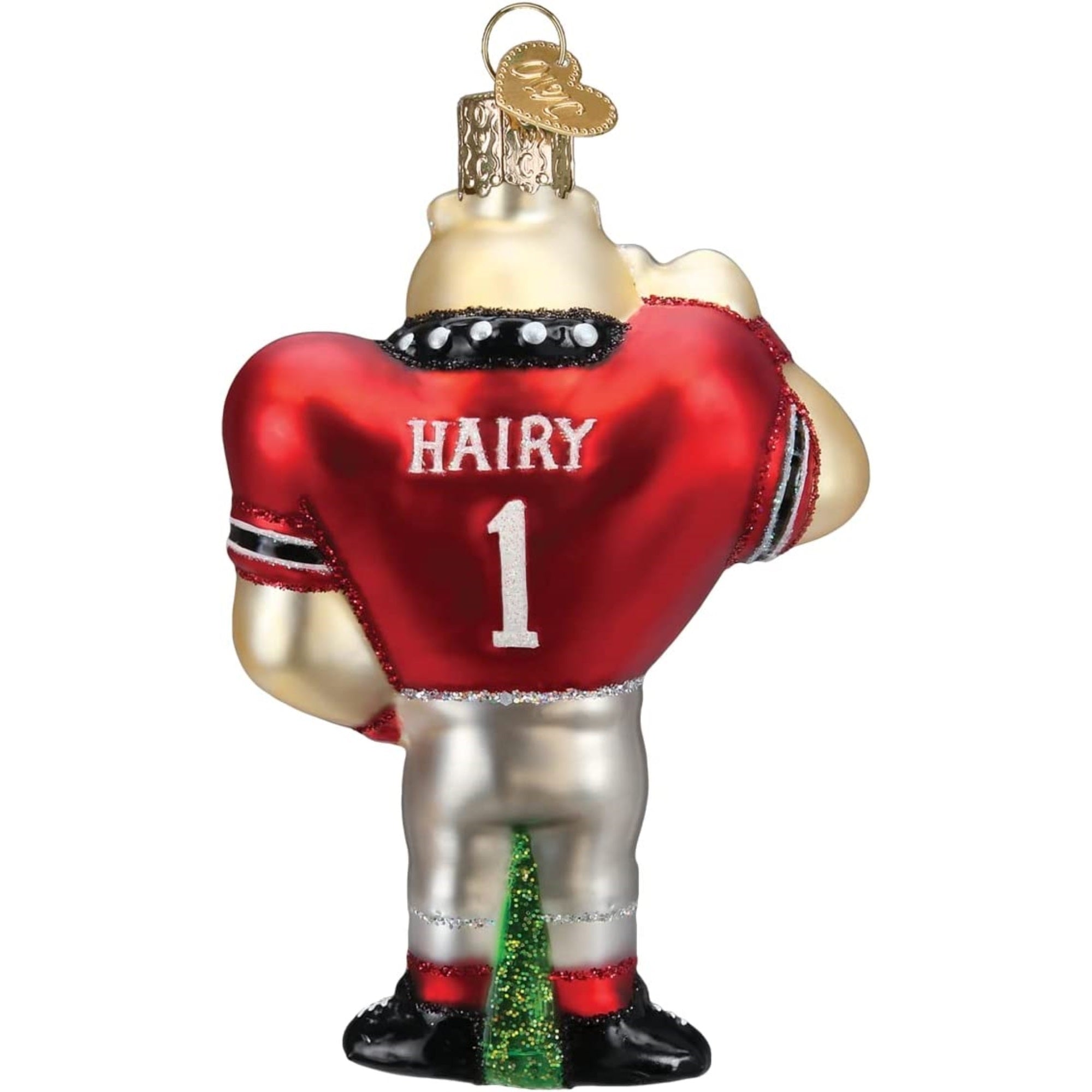 Old World Christmas Blown Glass Christmas Ornament, University of Georgia, Hairy Dawg Mascot