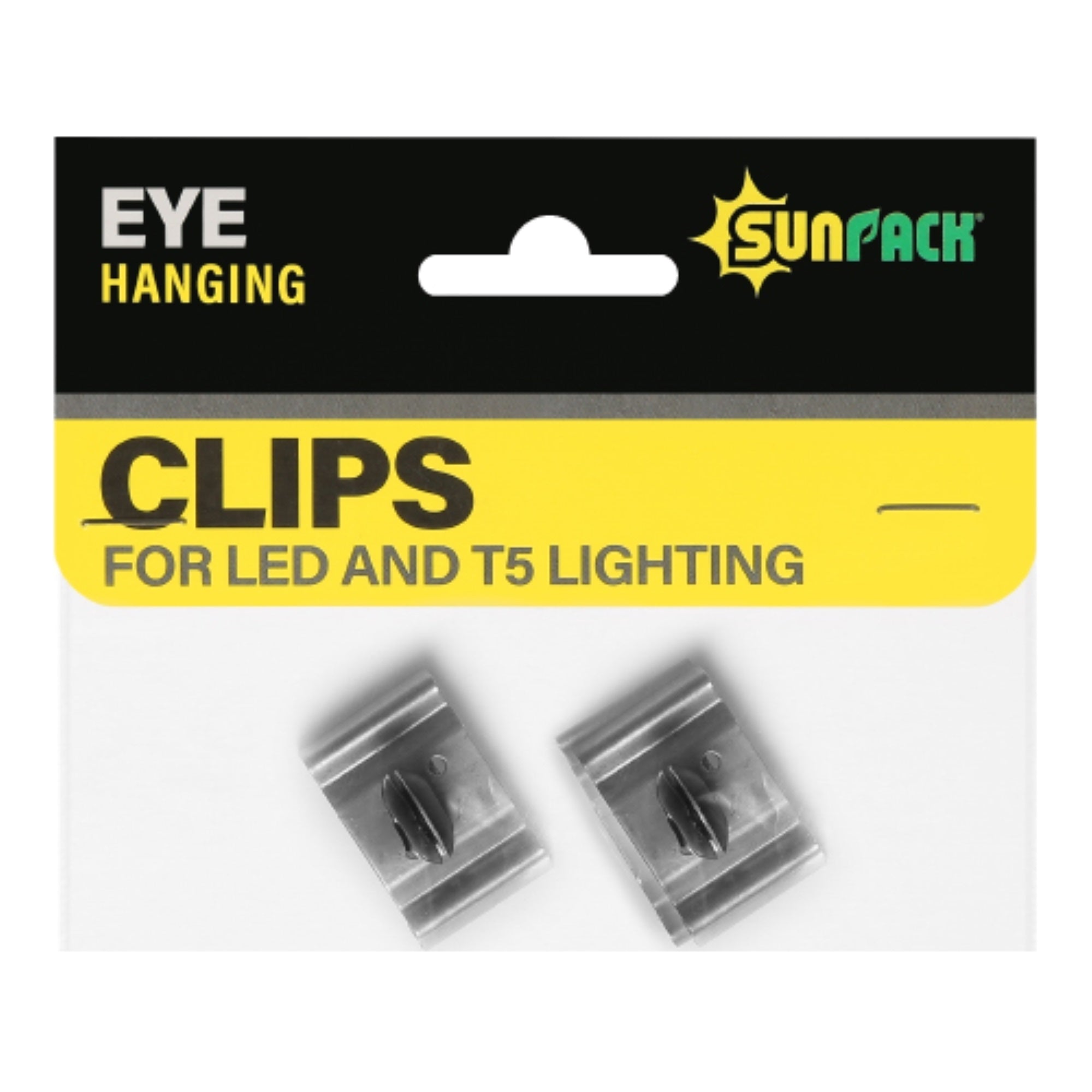 SunPack Eye Hanging Metal Clips for LED and T5HO Lighting, 2 Per Pack