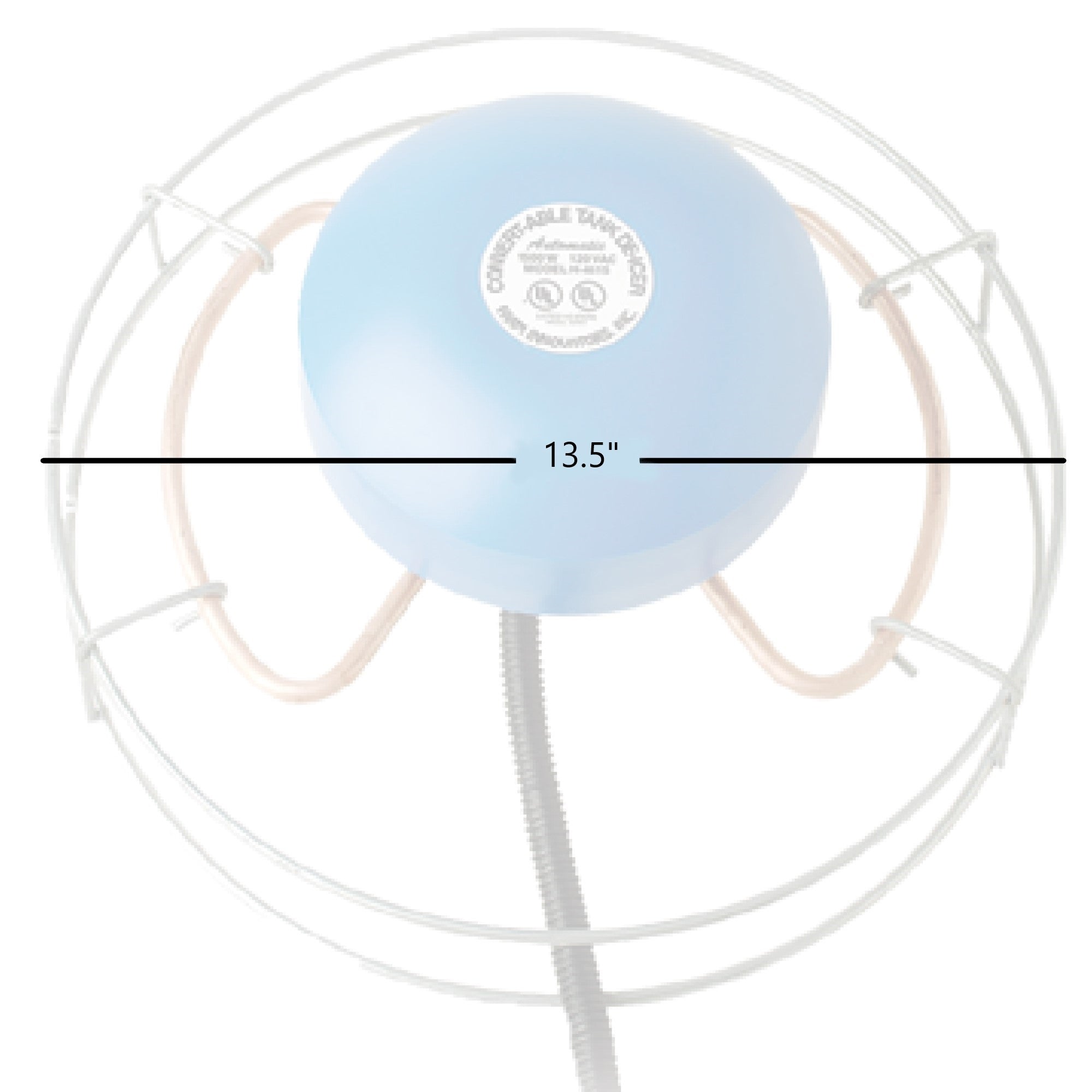 Farm Innovators Convert-Able De-Icer with Attached Guard, 1,500 Watts, Heavy duty Anti-Chew Cord Protector