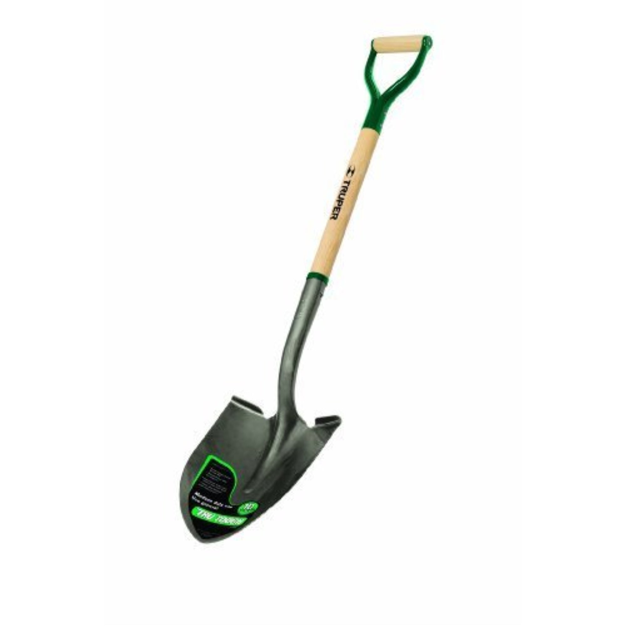 Truper Garden Pro Round Point Shovel with Off-Set Cushioned D-Handle, 30 Inch
