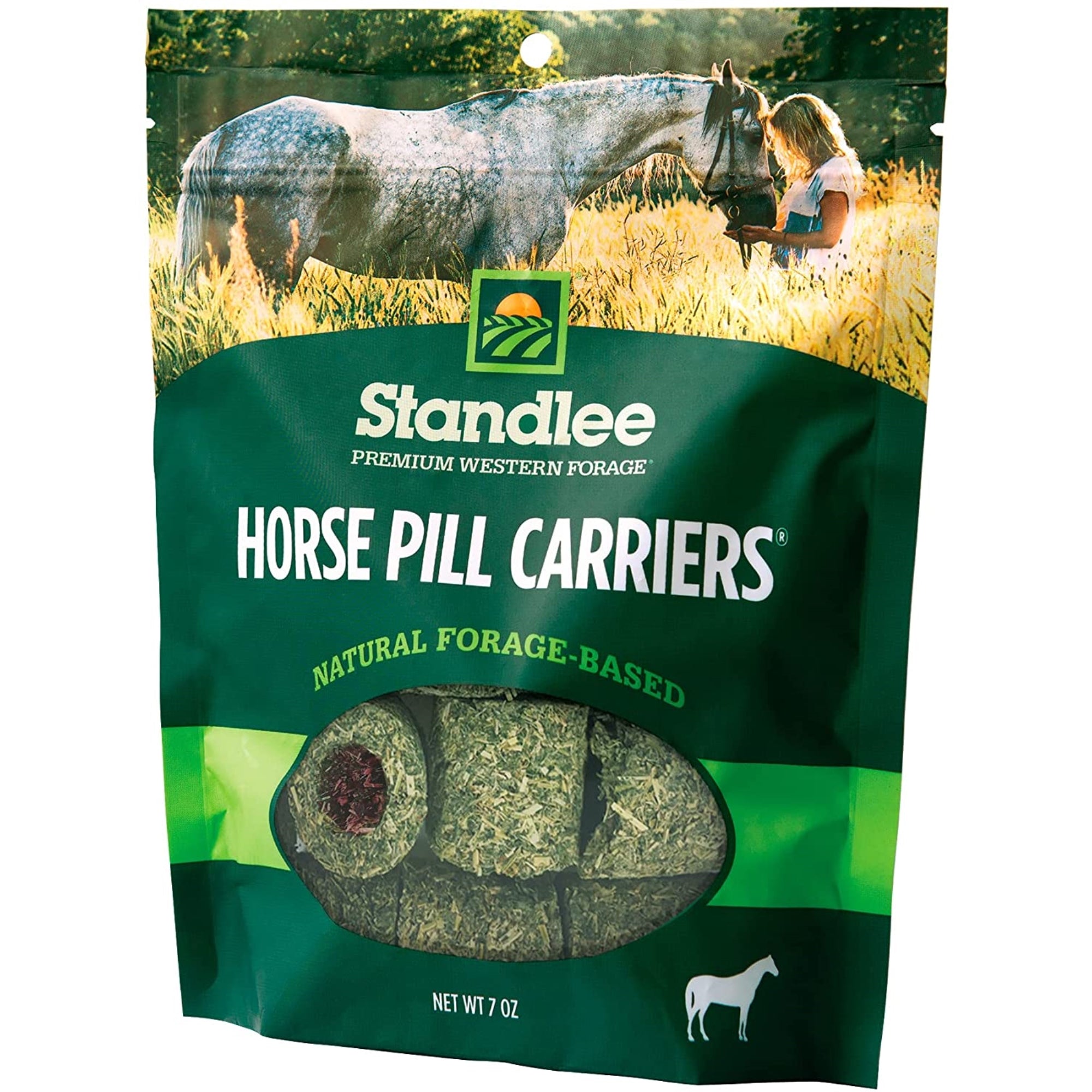 Standlee Premium Western Forage Alfalfa Pill Carriers for Horses, 7 Ounces