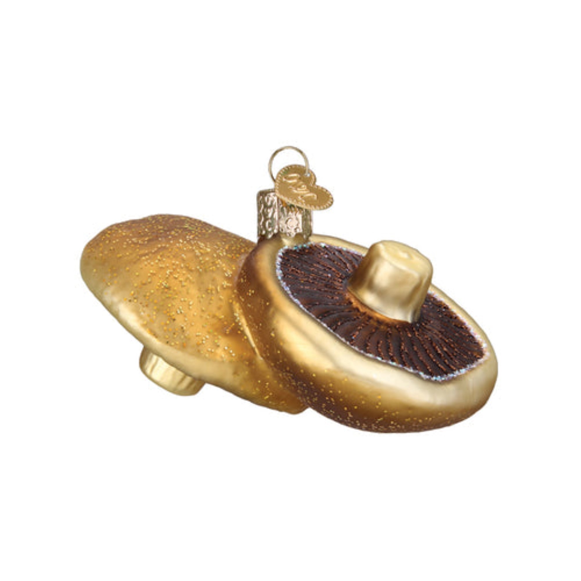 Old World Christmas Portobello Mushrooms Blown Glass Holiday Ornament For Tree