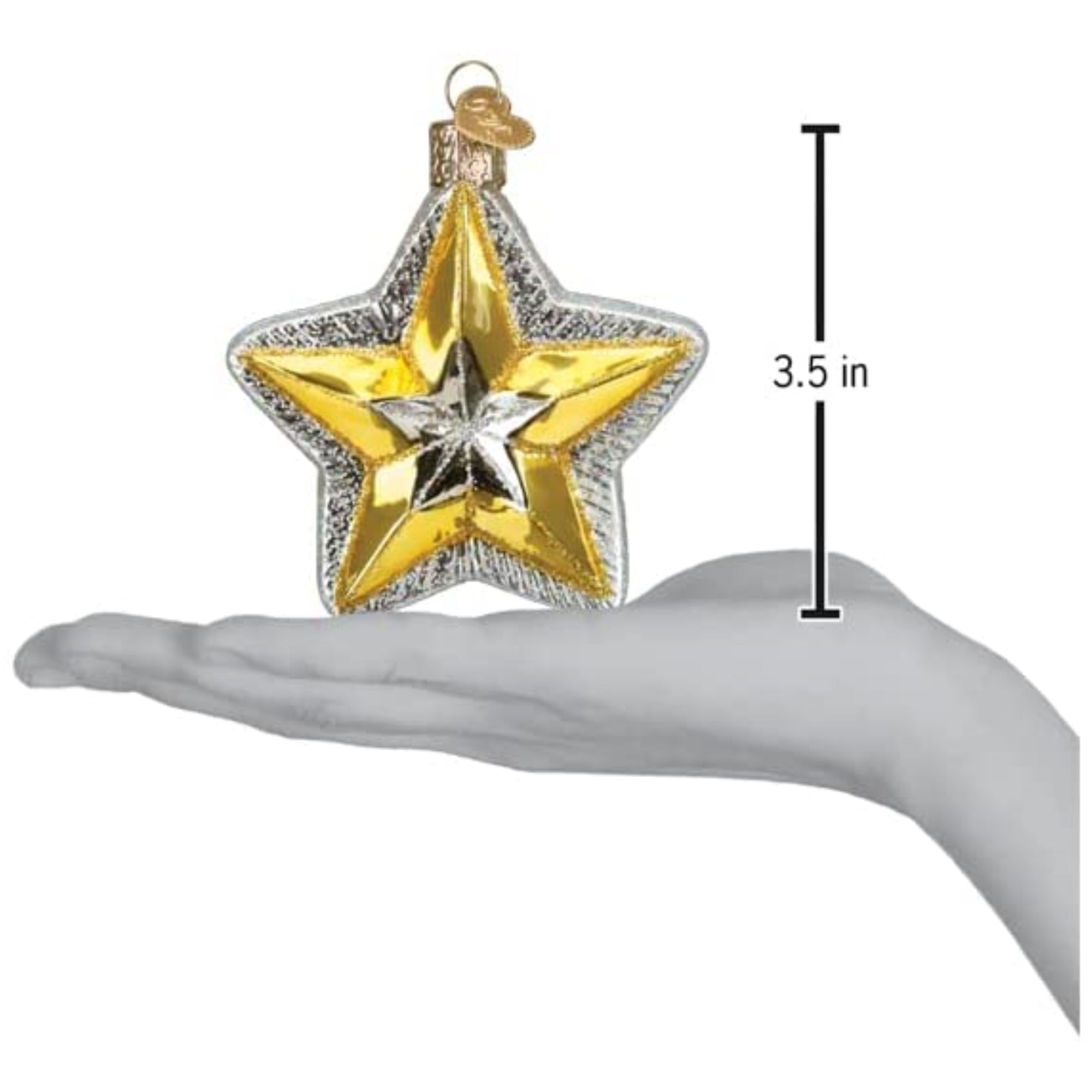 Old World Christmas Radiant Star Glass Blown Ornament for Christmas Tree