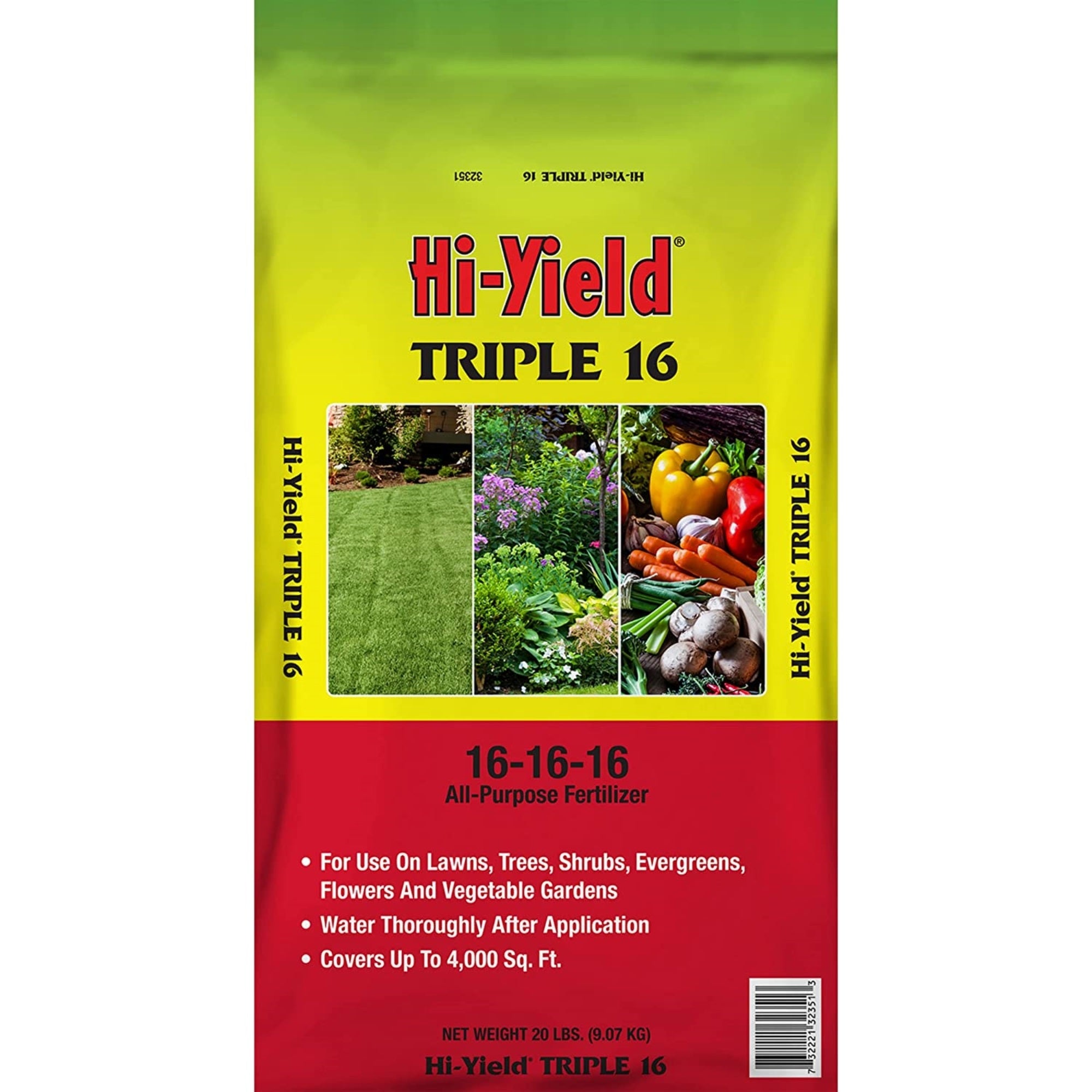 VPG Hi-Yield Triple 16 All-Purpose Fertilizers, 16-16-16, 20 lb bag