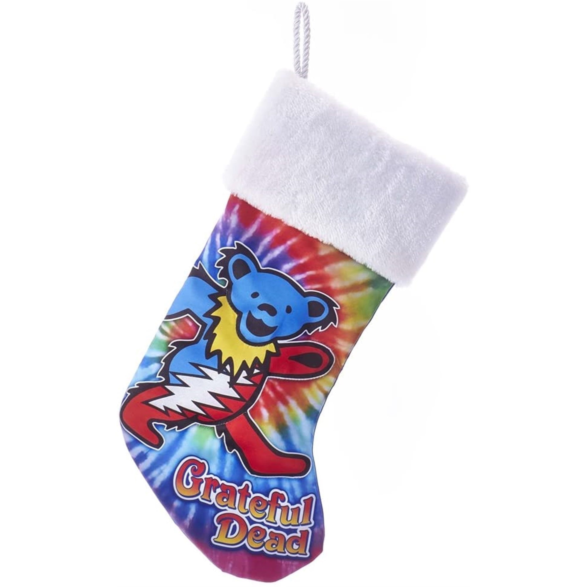 Kurt Adler Grateful Dead Dancing Bear Christmas Stocking, 19"