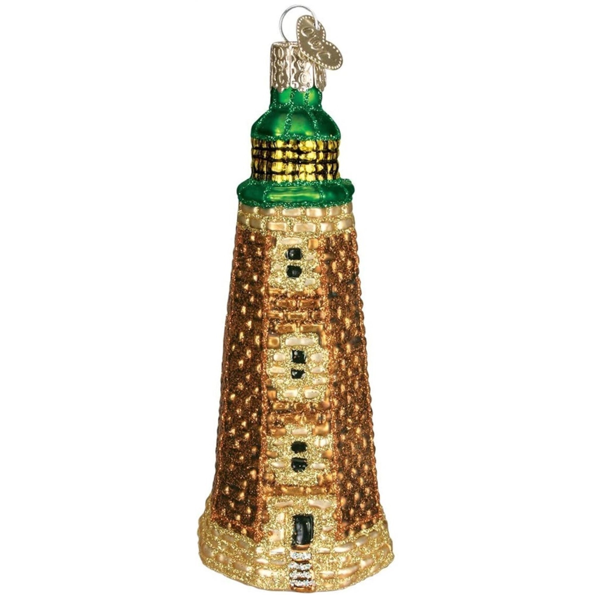 Old World Christmas Glass Blown Ornament Old Cape Henry Lighthouse (#20040)