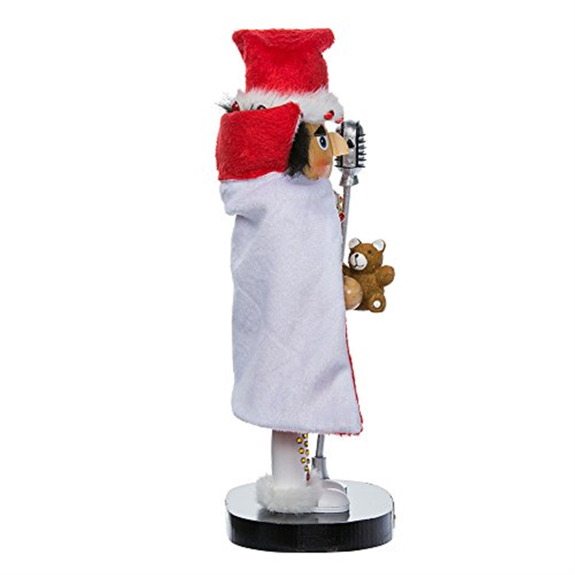 Kurt Adler Elvis in White Suit Christmas Nutcracker, 10"