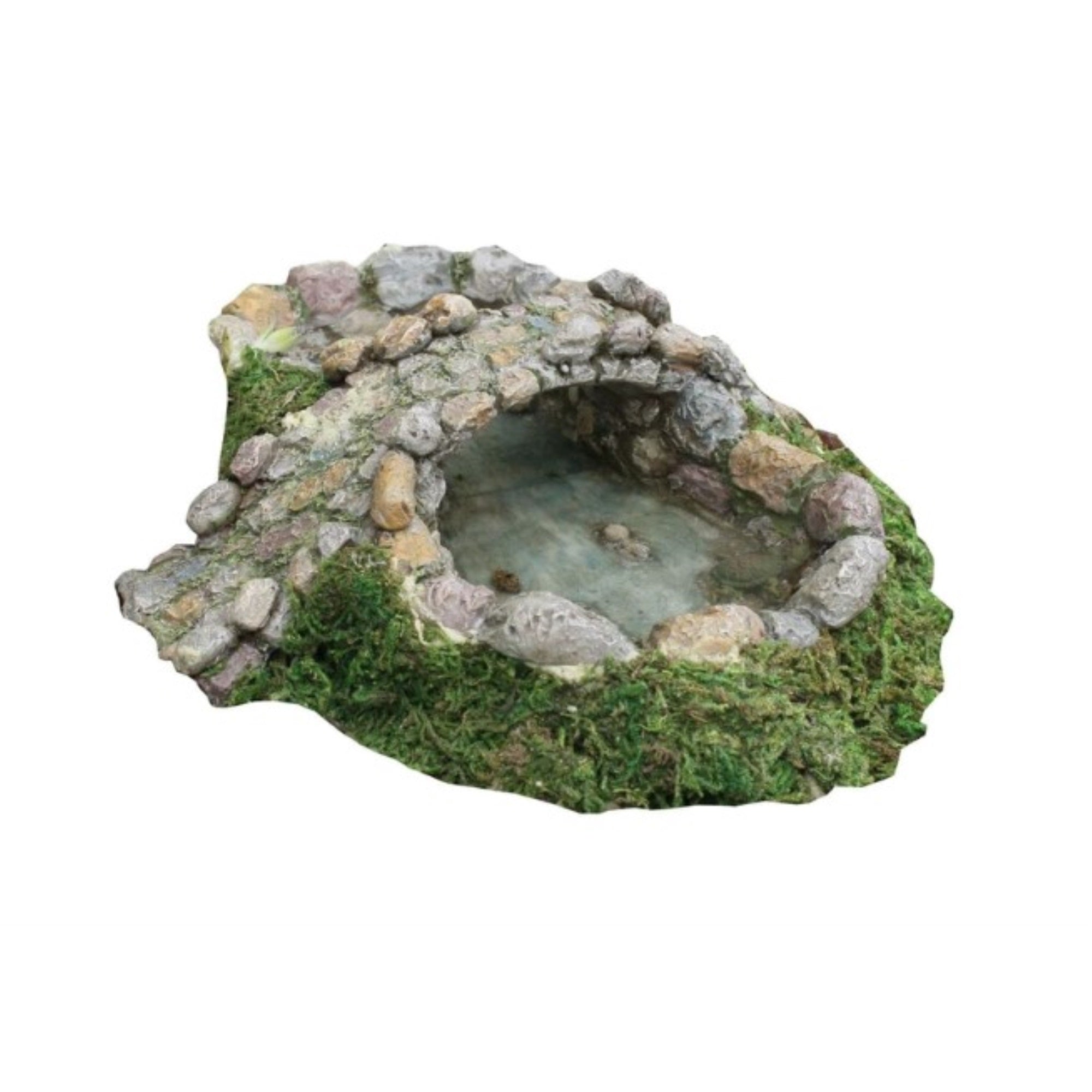 Marshall Home & Garden Fairy Garden Woodland Knoll, Stone Pond & Bridge