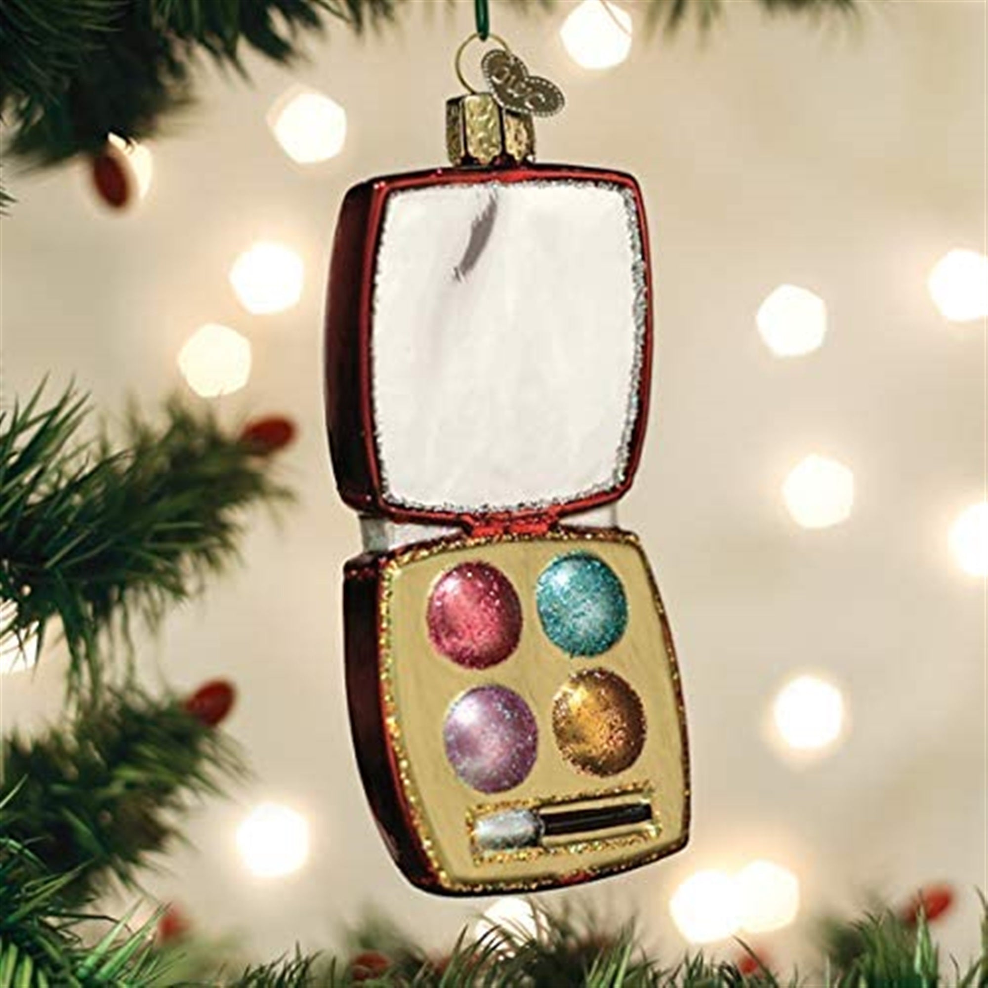 Old World Christmas Blown Glass Christmas Ornament, Makeup Palette