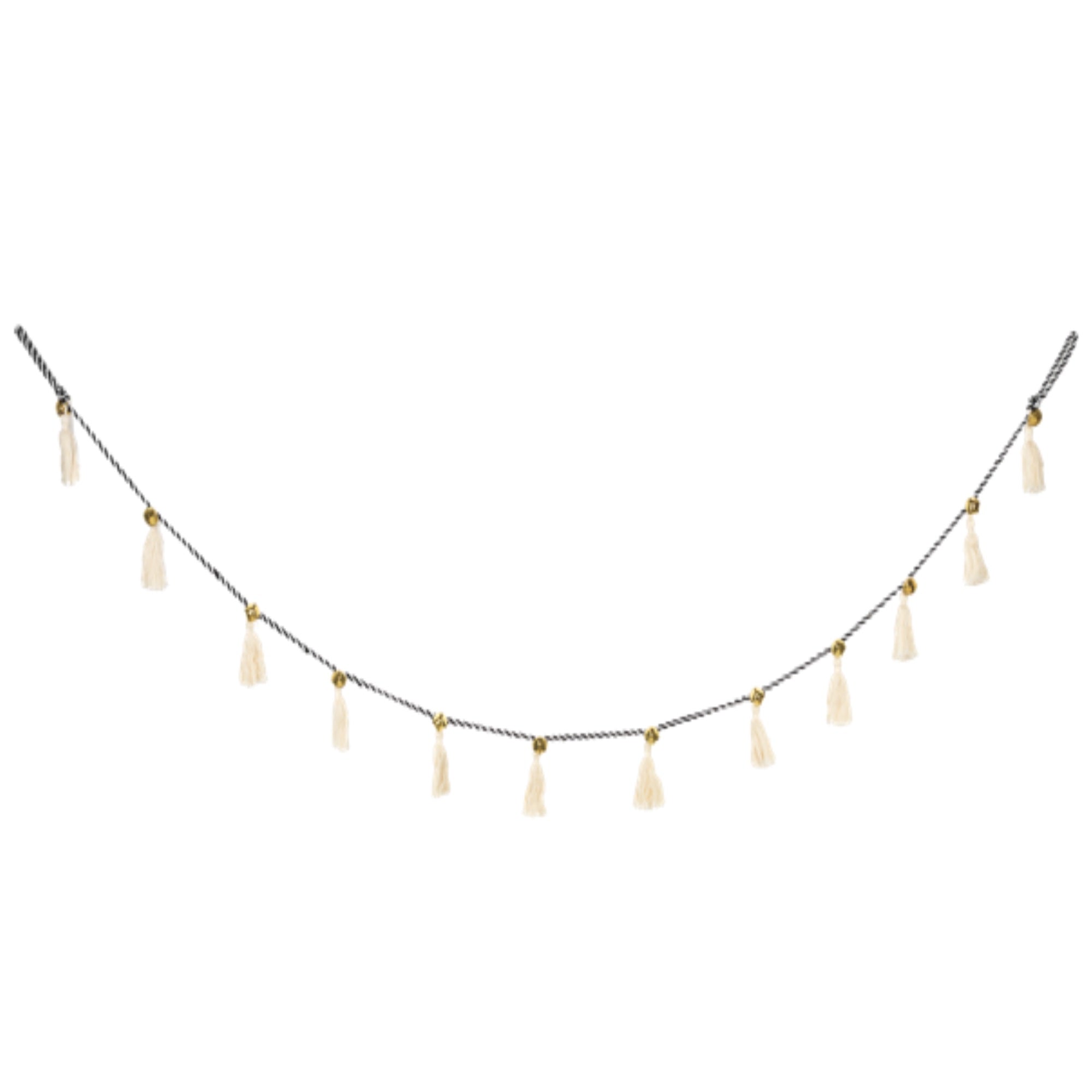 Ganz Holiday Decorations, Tassel with Jingle Bell Garland, 72"