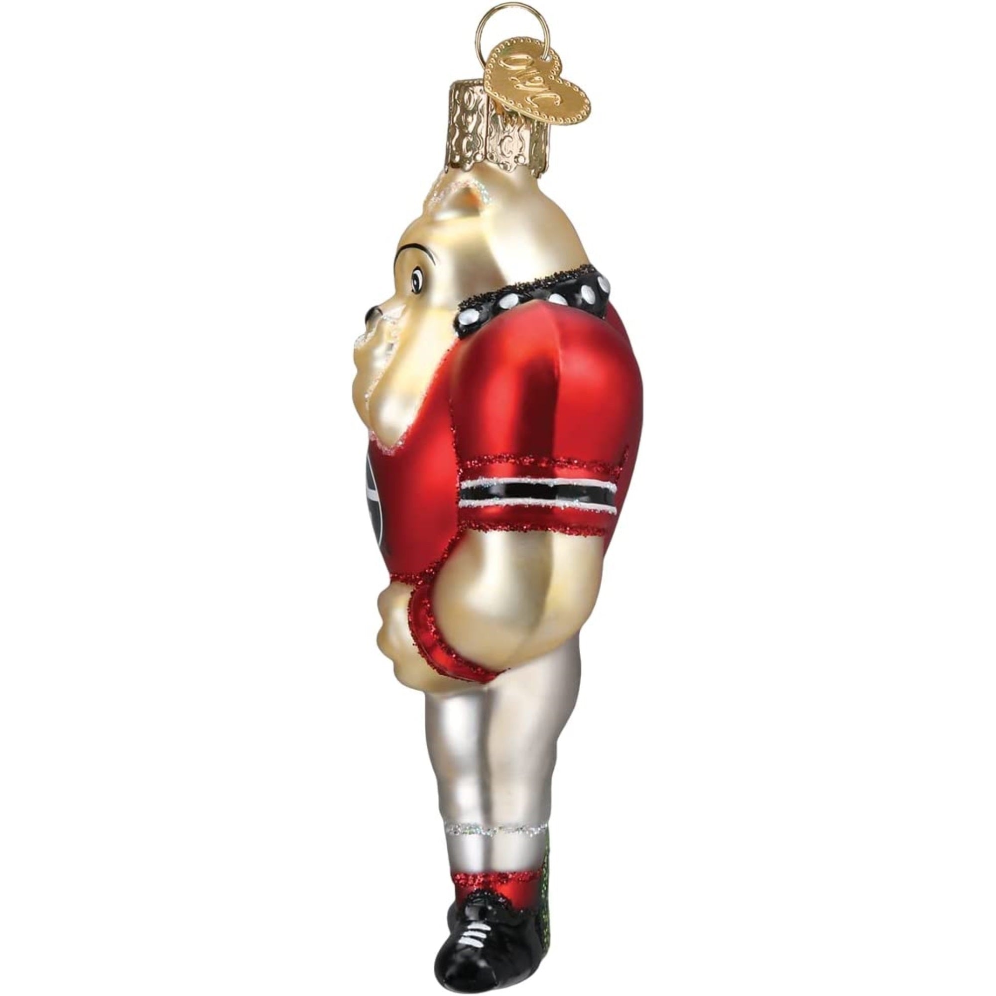 Old World Christmas Blown Glass Christmas Ornament, University of Georgia, Hairy Dawg Mascot