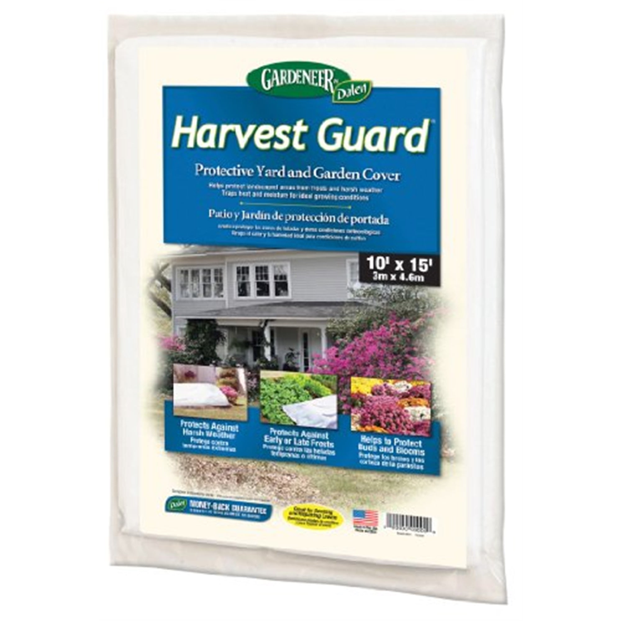 Dalen Grass Fast 10-Foot by 15-Foot Lawn Seeding Cover, White