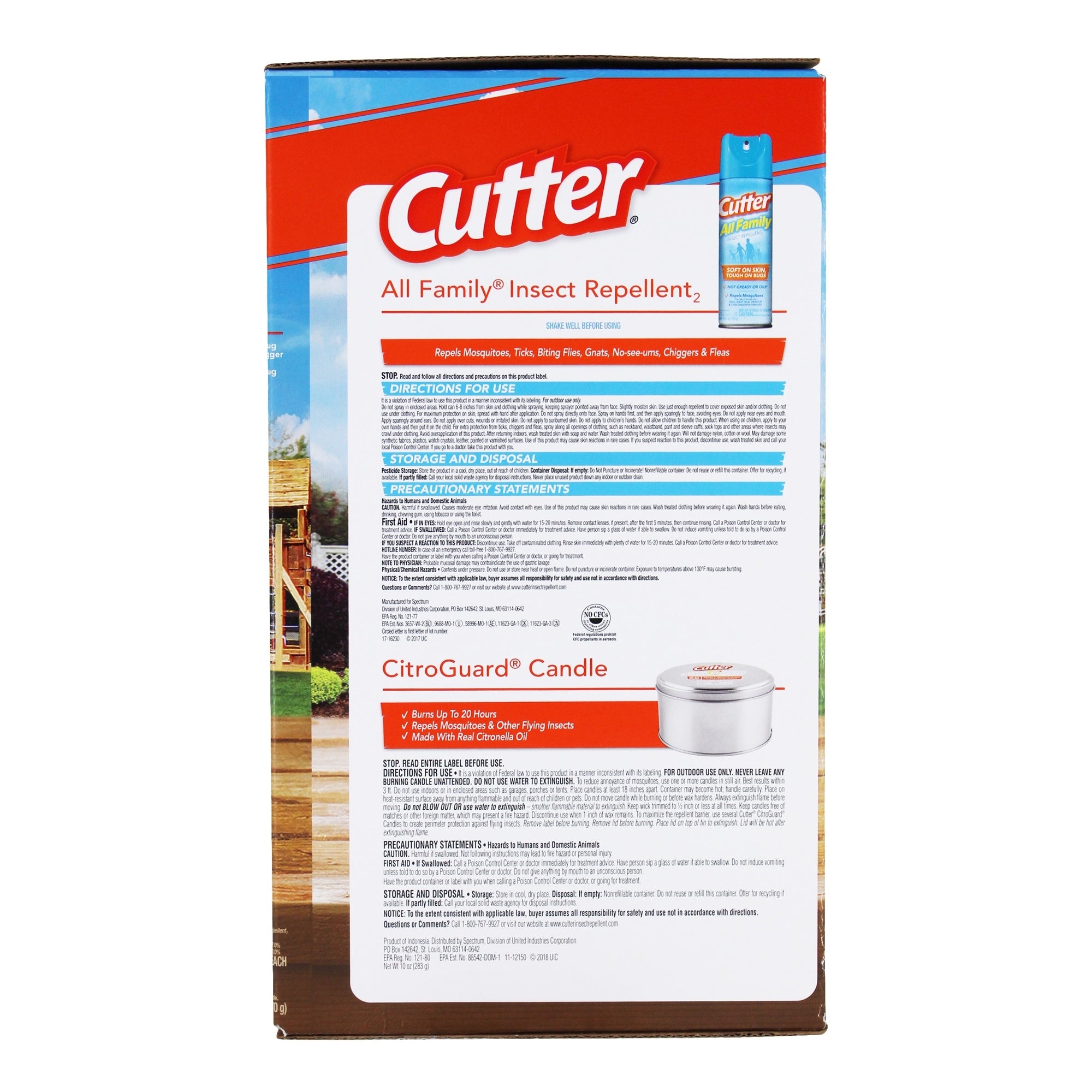 Cutter Outdoor Bug Control Pack, 4 products in 1 pack