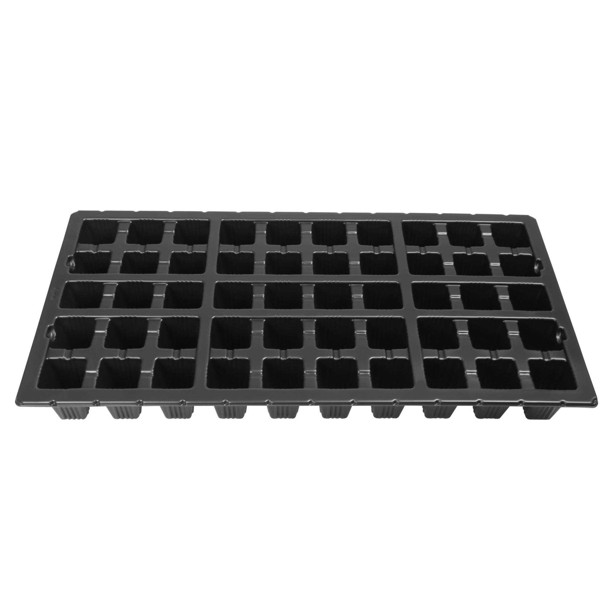 Sunpack 21"x11" 50-Cell Heavy Duty Insert, for Greenhouses, Gardening, and Seedlings, Black