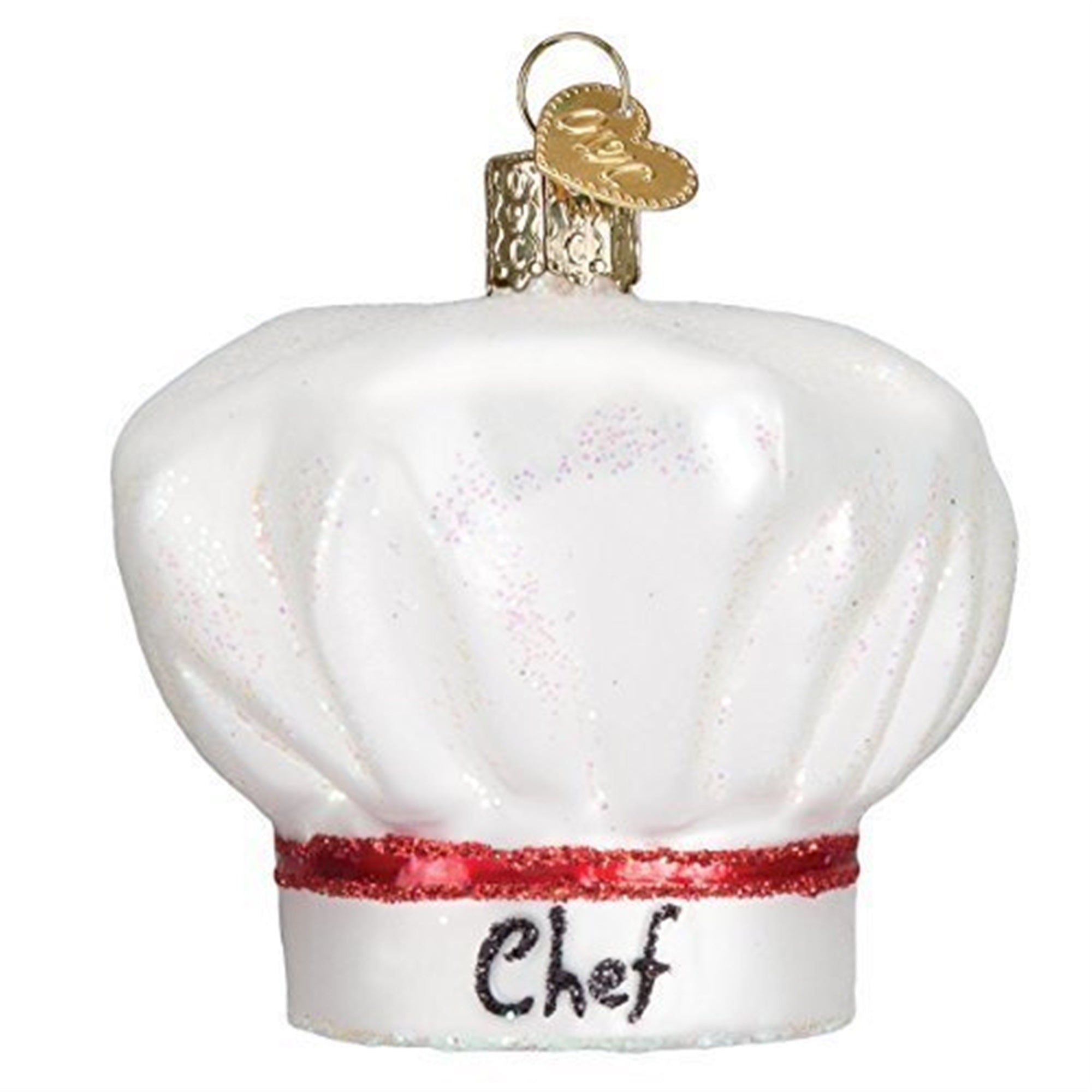 Old World Christmas Glass Blown Chef's Hat Ornament