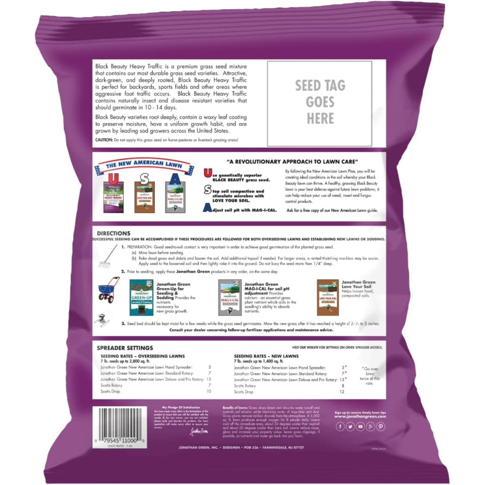 Jonathan Green Black Beauty Heavy Traffic Lawn Grass Seed