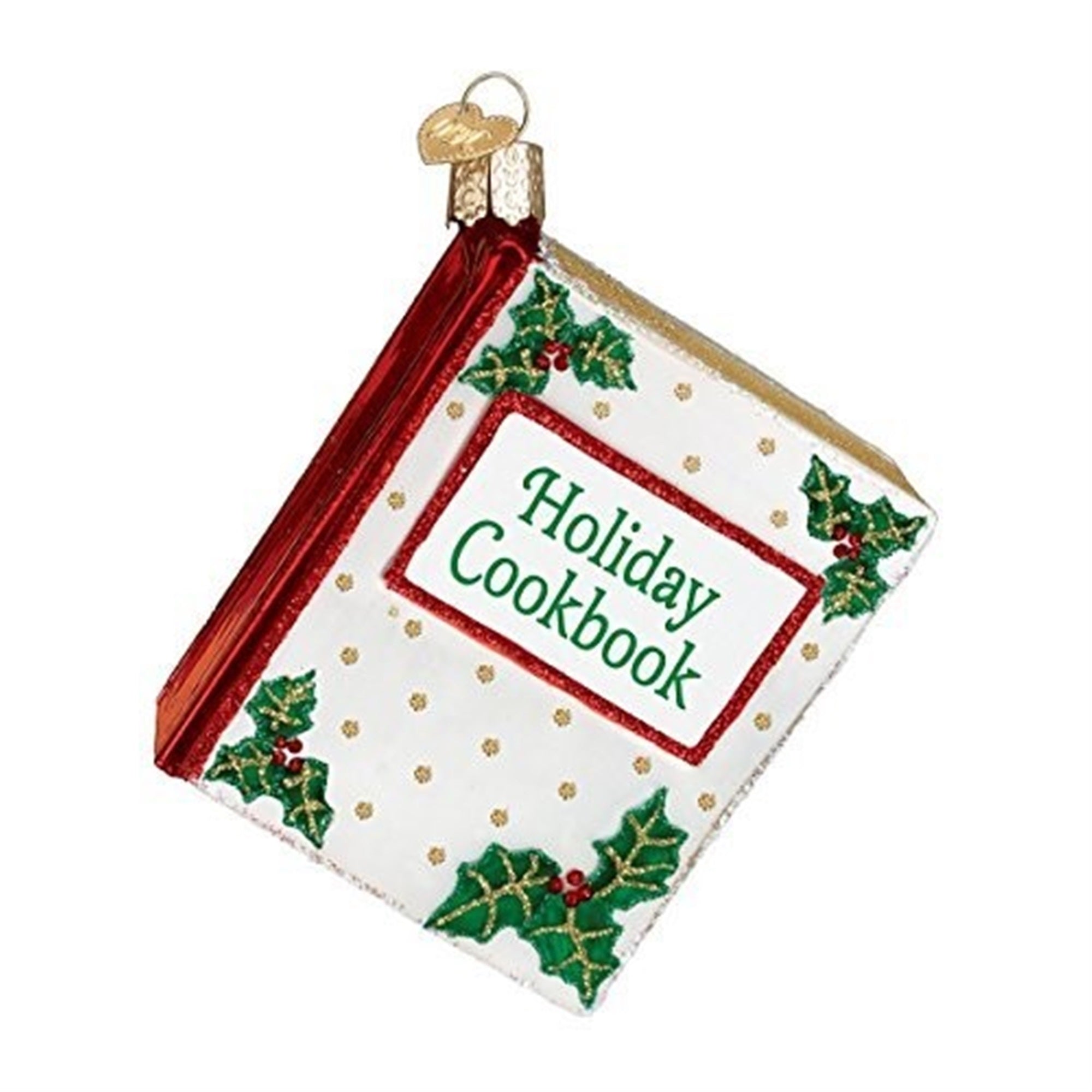 Old World Christmas Blown Glass Christmas Ornament, Cookbook