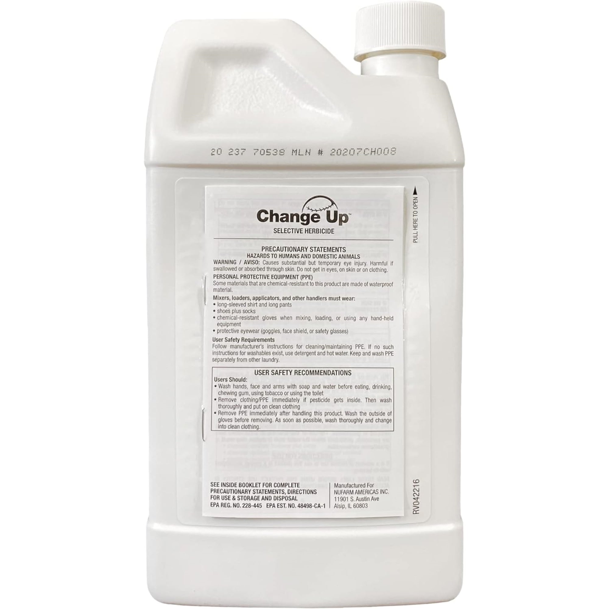 Nufarm Change Up Selective Herbicide for Ornamental Lawns and Turf Grasses, 1 qt