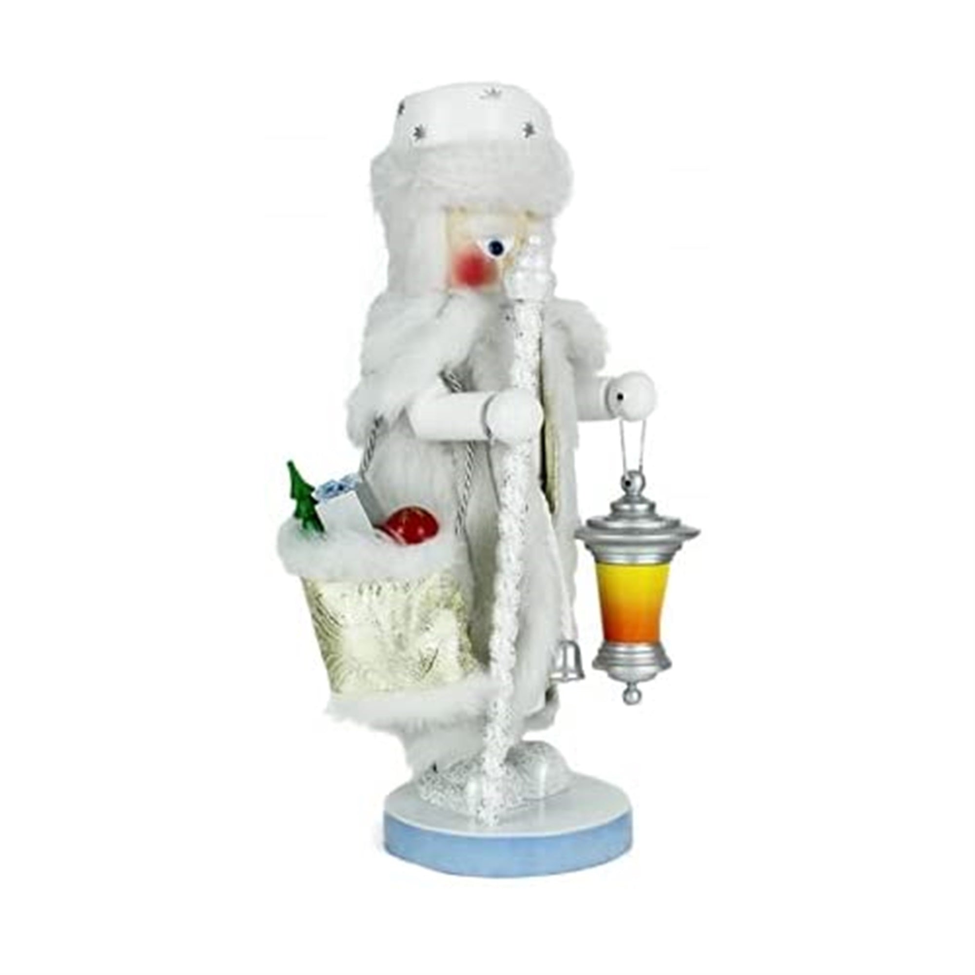 Steinbach Big NC White Christmas Santa Homemade Nutcracker, 17.7"