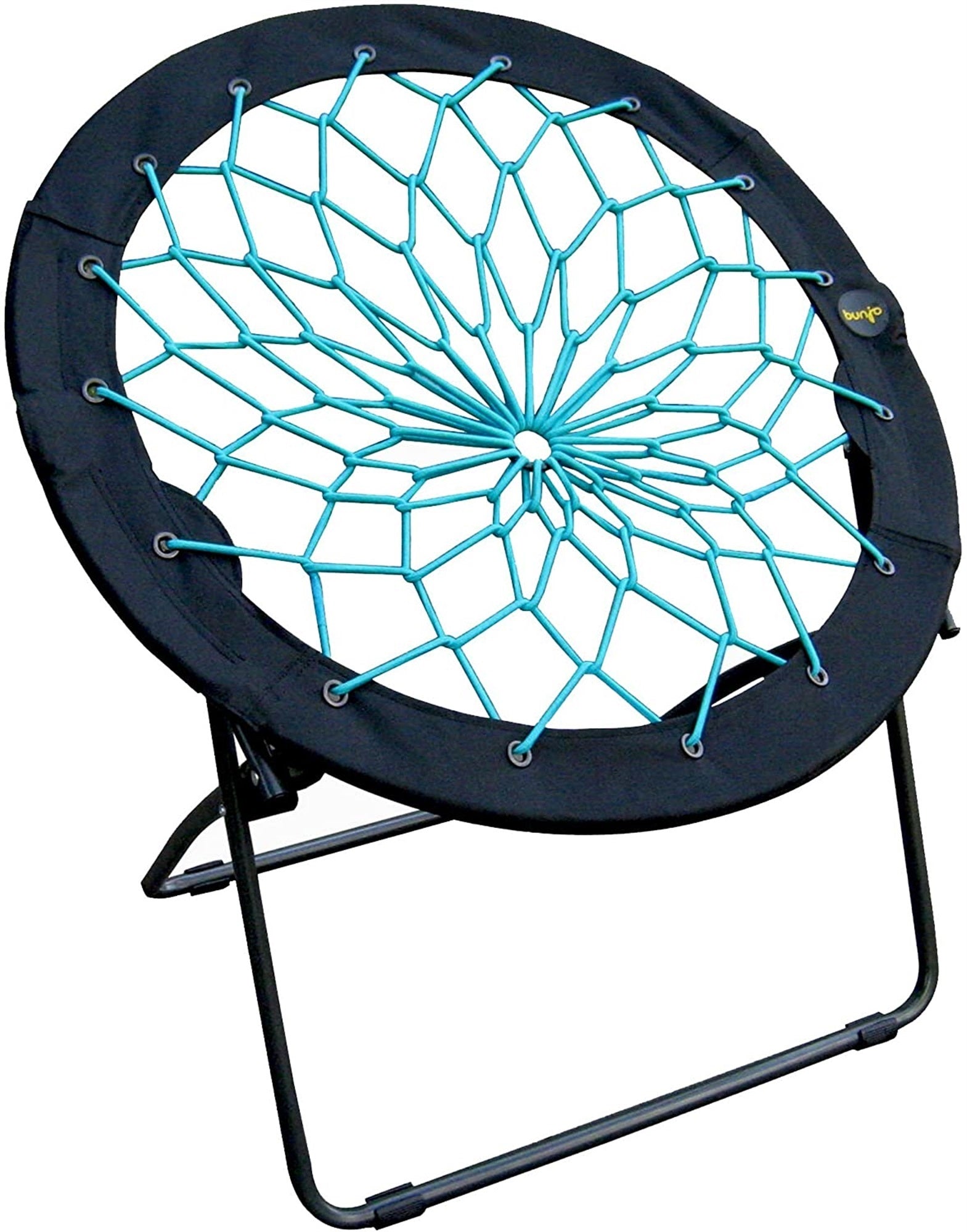 Zenithen Bunjo Bungee Dish Chair, Teal, 33" (Pack of 1)
