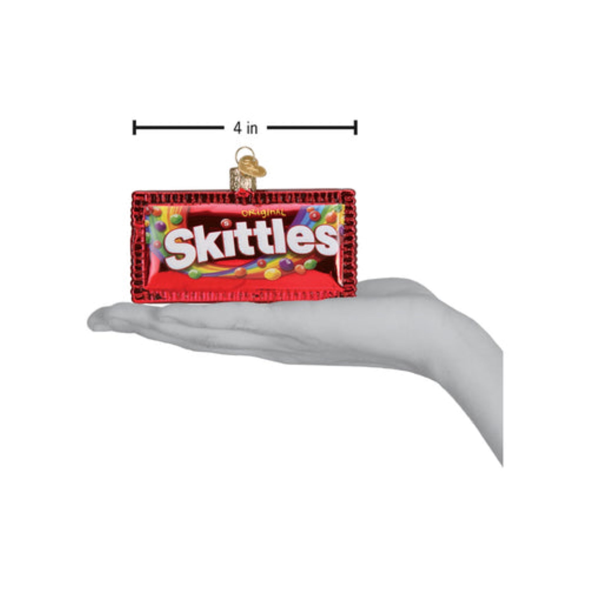 Old World Christmas Skittles Blown Glass Holiday Ornament For Tree