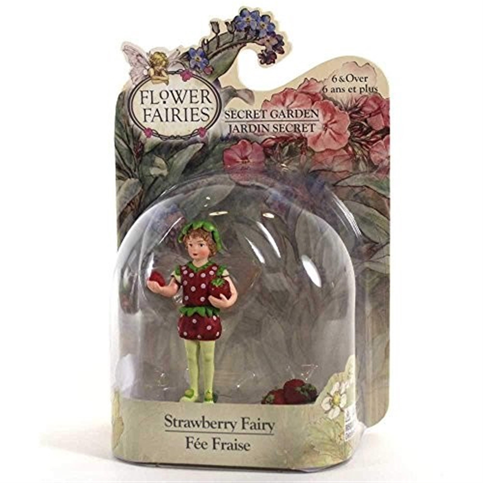 Flower Fairies Secret Garden Strawberry Fairy w/ Basket of Berries, 7"