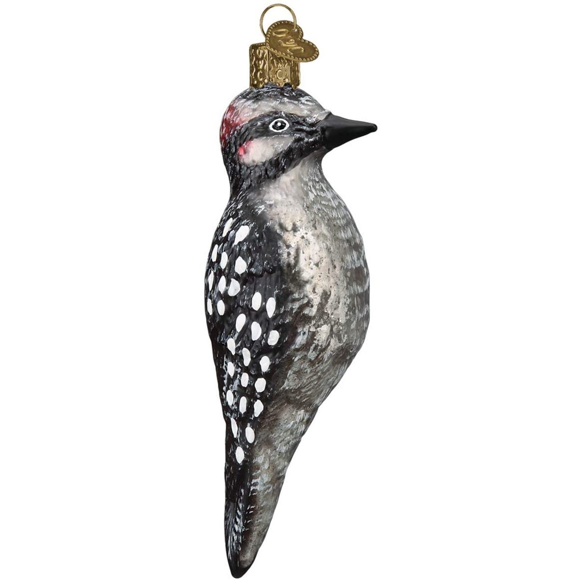 Old World Christmas Vintage Hairy Woodpecker Ornament For Christmas Tree