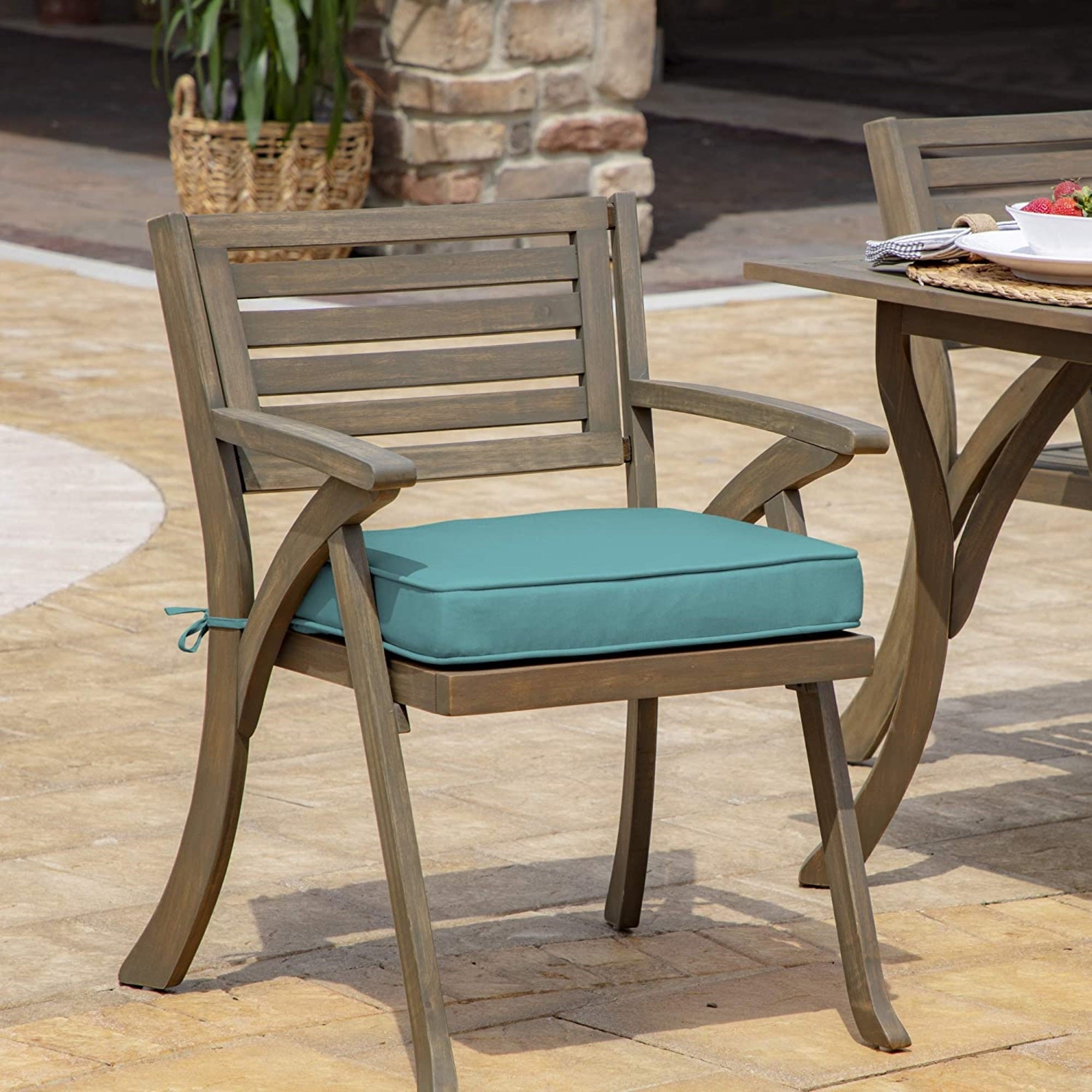 Arden Selection ProFoam 19" x 20" Rounded Back Outdoor Patio Cushion