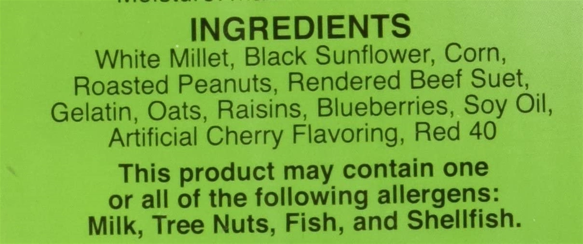 C&S Fruit & Nut Snak with Suet Nuggets for Wild Birds, 2.25lbs