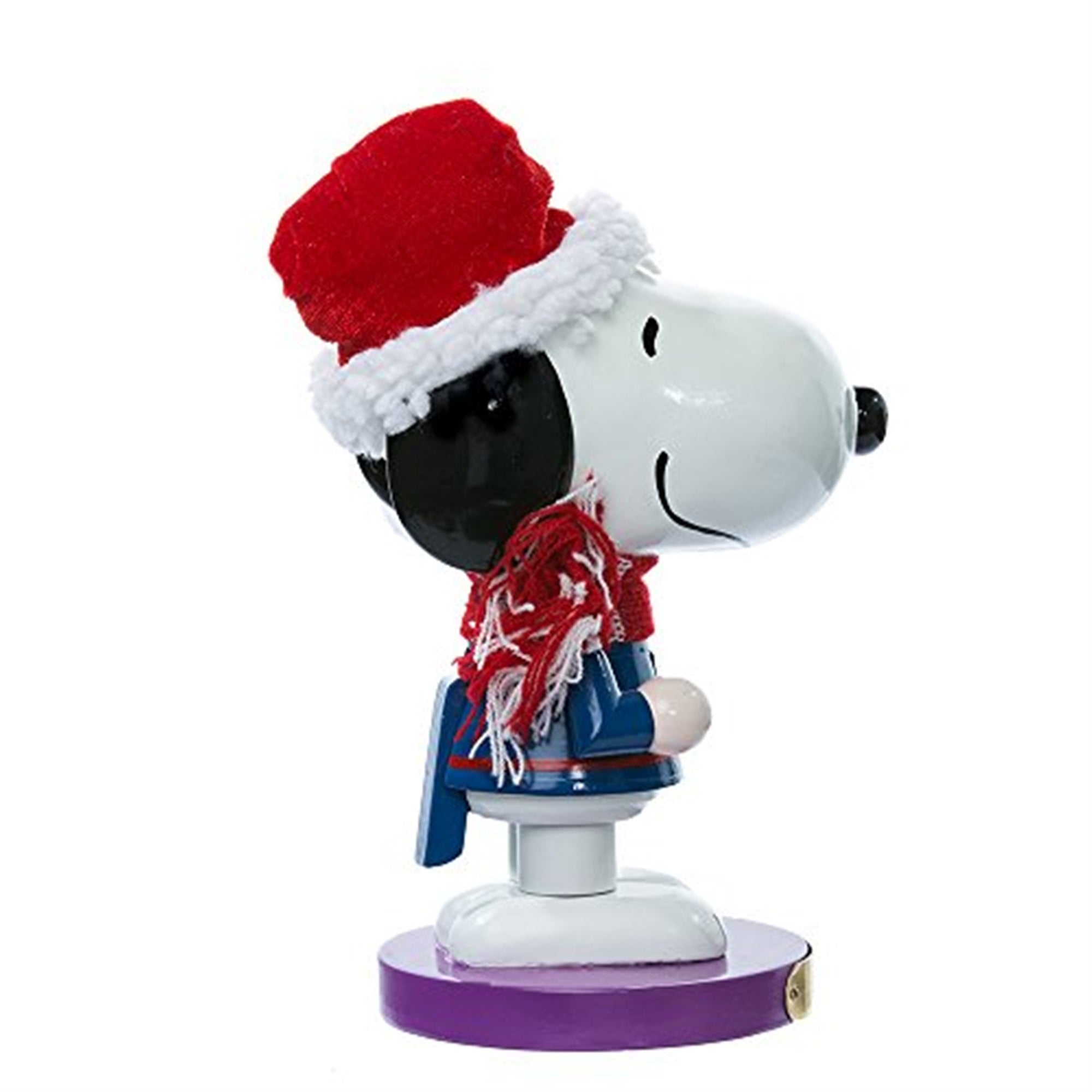 Kurt Adler Nutcracker Collection, Peanuts Snoopy in Santa Hat Nutcracker, 10"