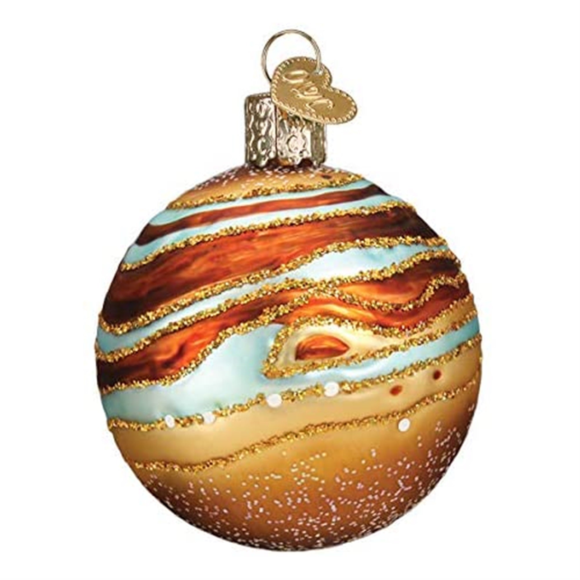 Old World Christmas Glass Blown Ornament Jupiter, 2.5"