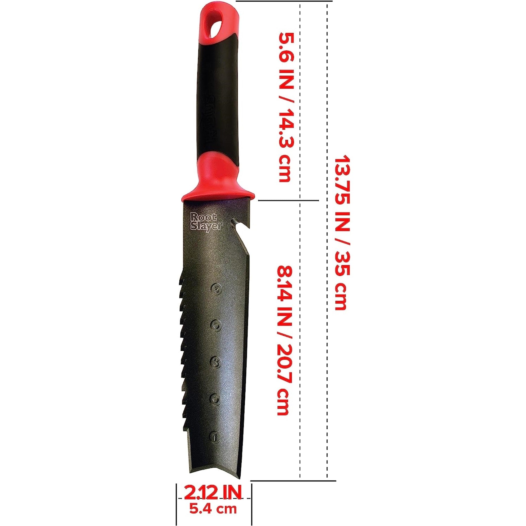 Radius Garden Root Slayer Soil Knife, Carbon Steel Blade, Ergonomic Handle, 7.5" Blade