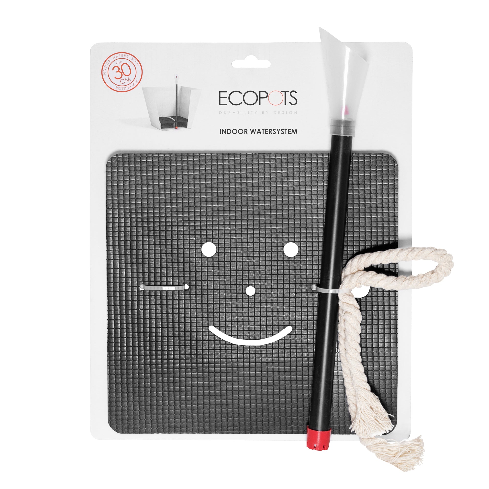 Ecopots Square Indoor Plant Self Watering System, for 12
