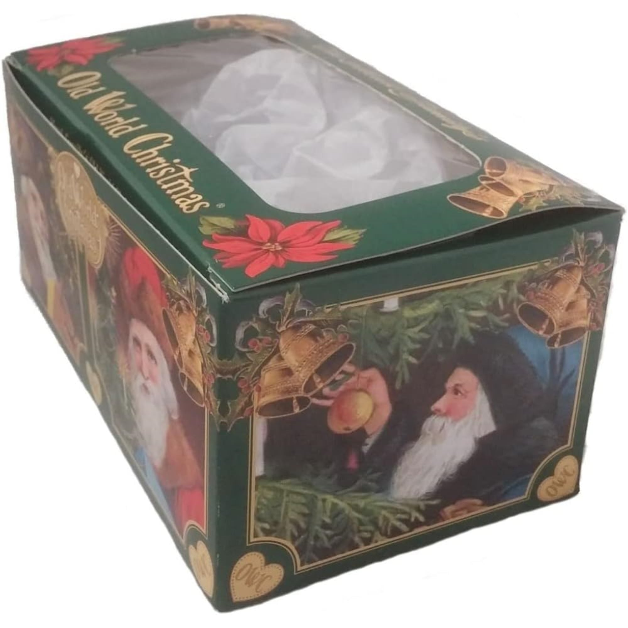 Old World Christmas Pickleball Mrs. Claus Blown Glass Holiday Ornament