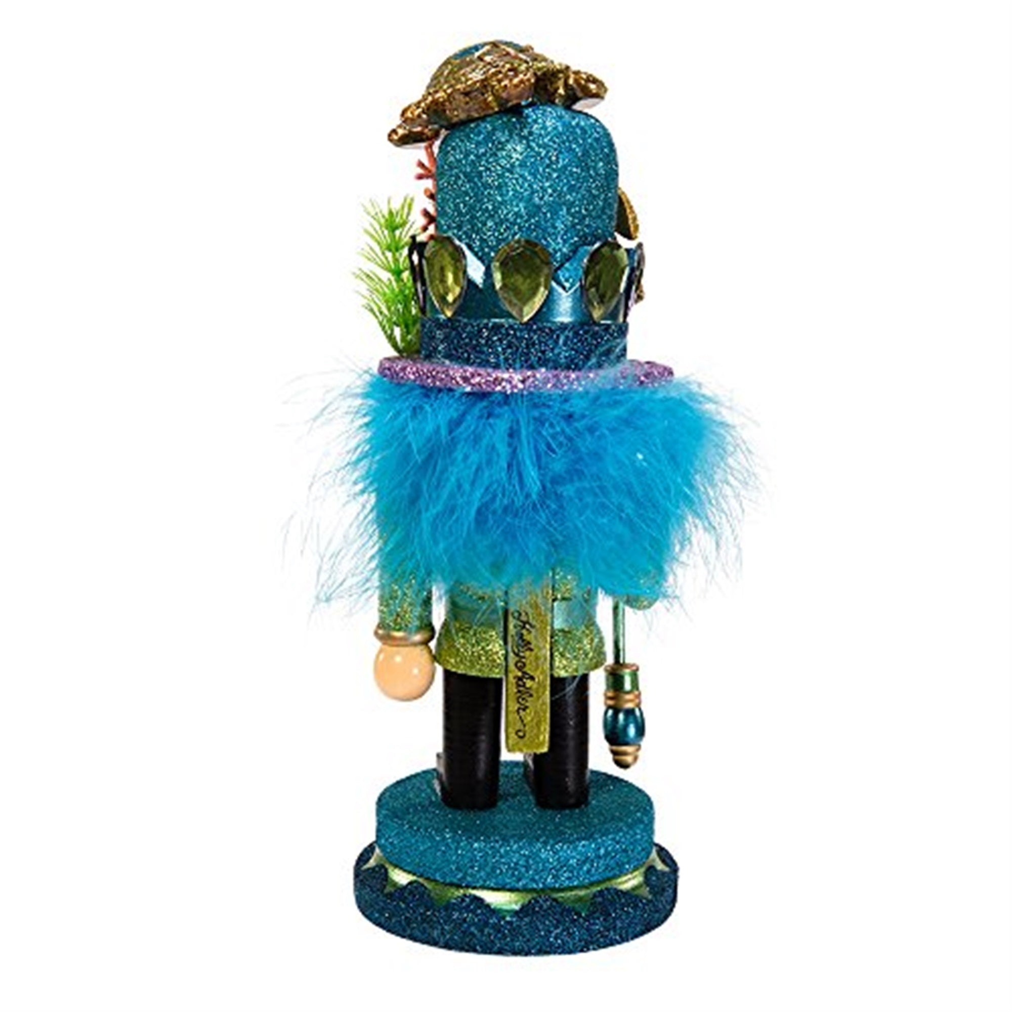 Kurt Adler Hollywood Nutcracker with Sea Turtle Hat, 11"