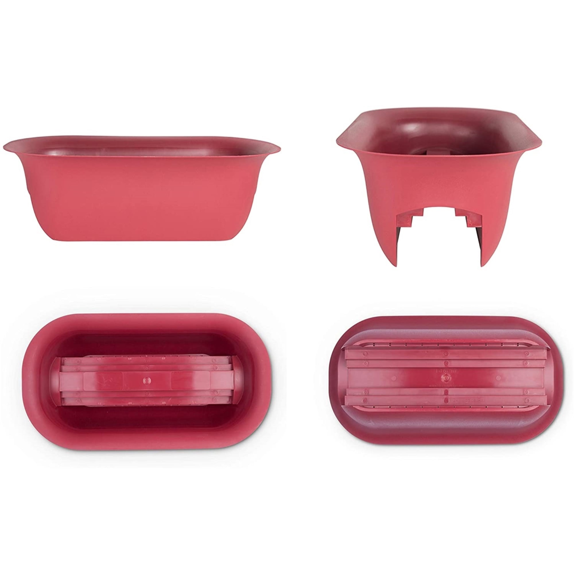 Bloem Modica Rail Planter, 24-inches