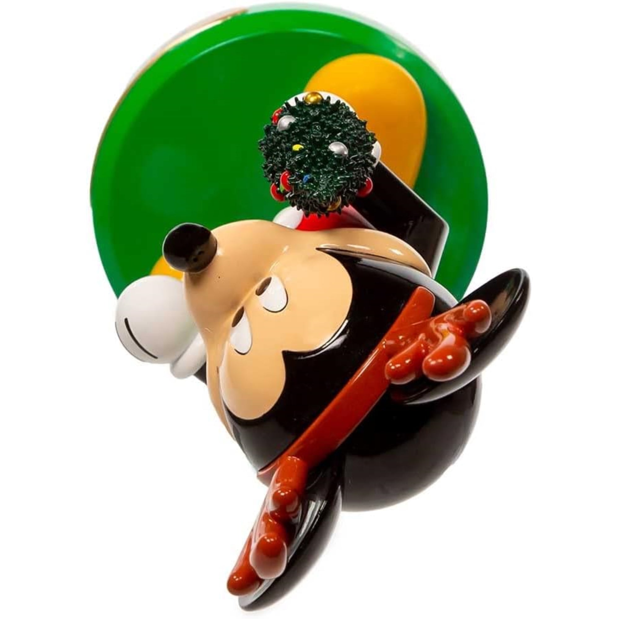 Kurt Adler Disney Mickey Mouse with Antlers and Tree Nutcracker, 6"