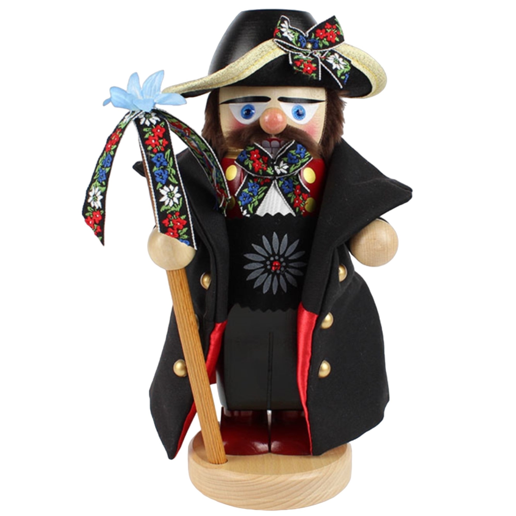 Kurt Adler Steinbach Wooden Chubby Nutcracker, Ein Bayer, 10.5"
