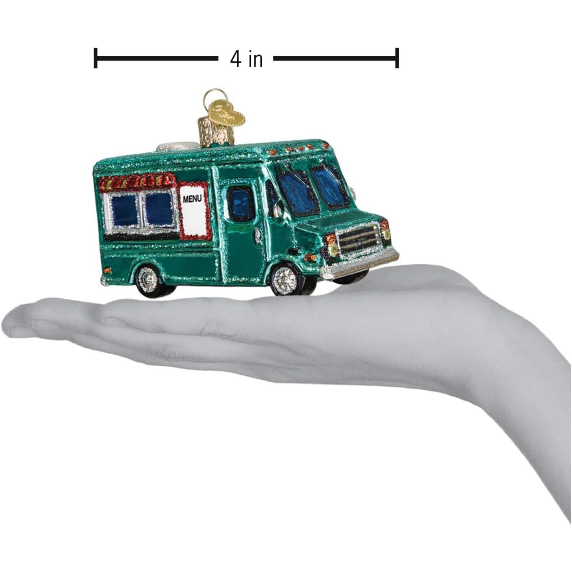 Old World Christmas Glass Blown Ornament for Christmas Tree, Food Truck (with OWC Gift Box)