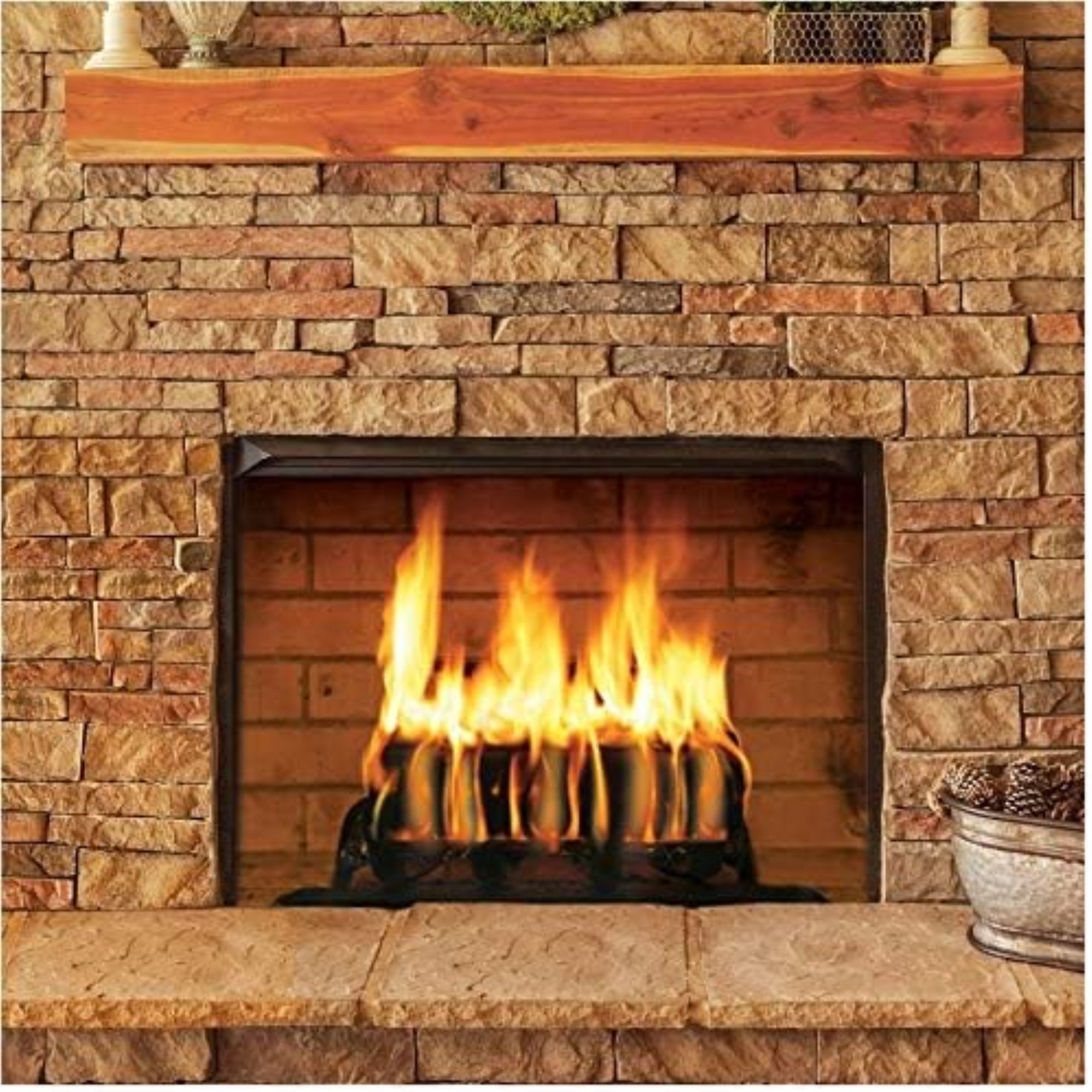 Duraflame Crackleflame 4.5lb Indoor Outdoor Firelogs (Pack of 4)