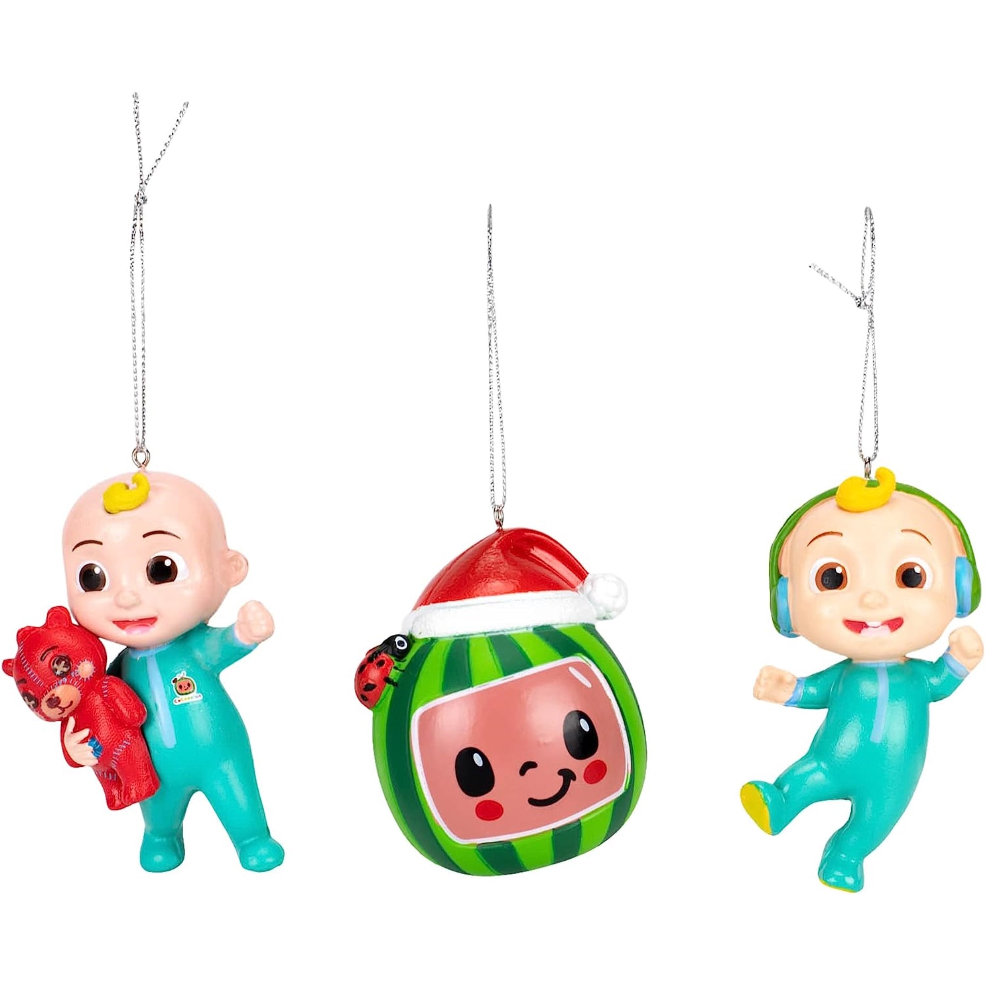 Kurt Alder Cocomelon Blow Mold Ornament Set 3-Piece Set, 3"