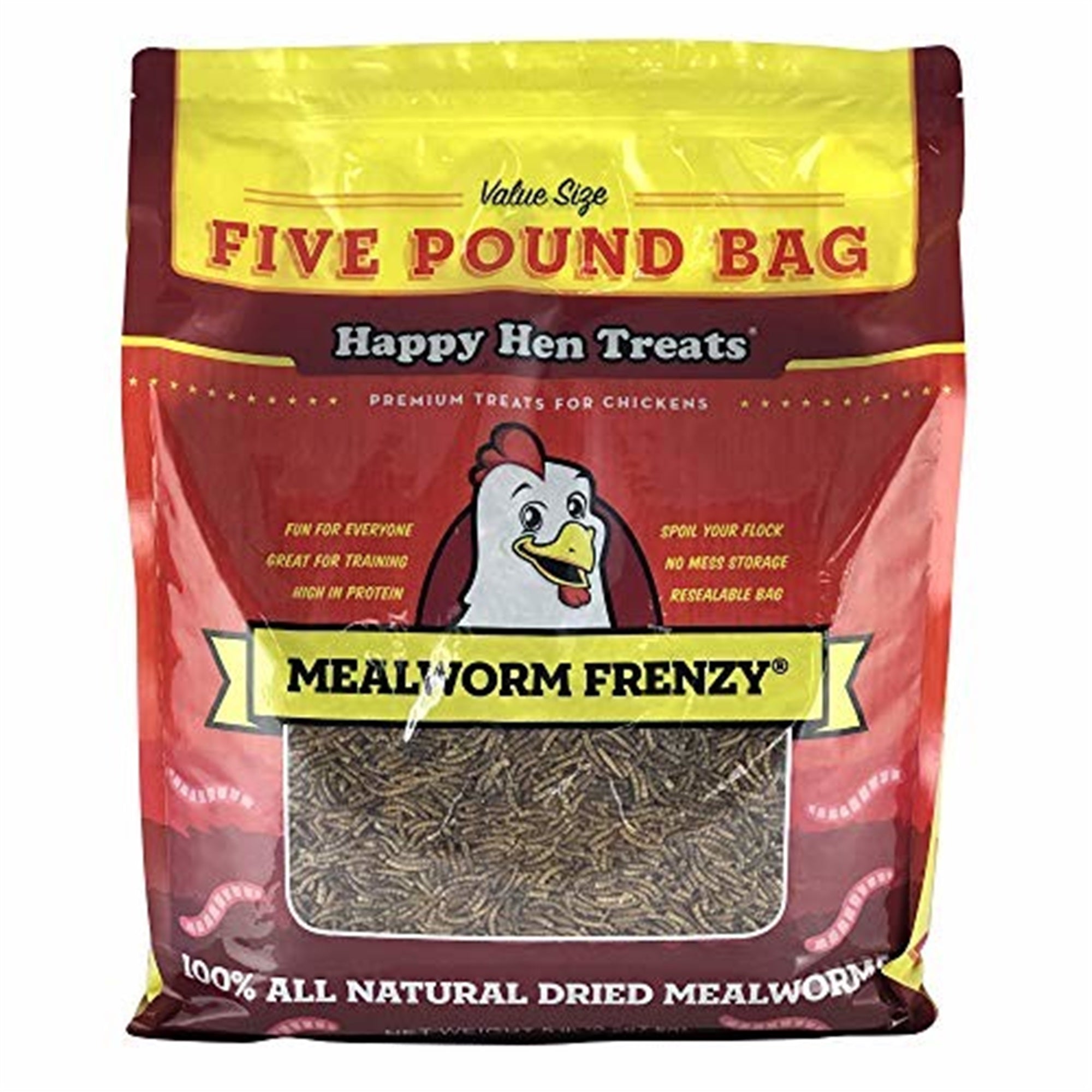 Happy Hen Treats Mealworm Frenzy Pet Treat, 5 lb bag