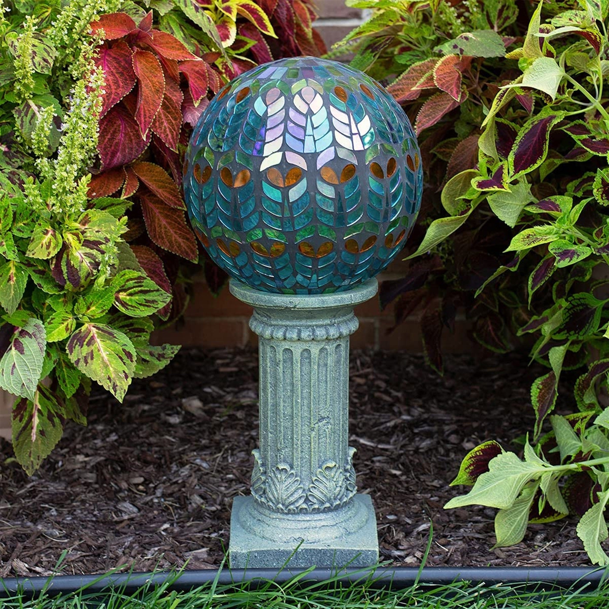 Echo Valley Glass Gazing Globe for Yard and Garden Decoration, 10"