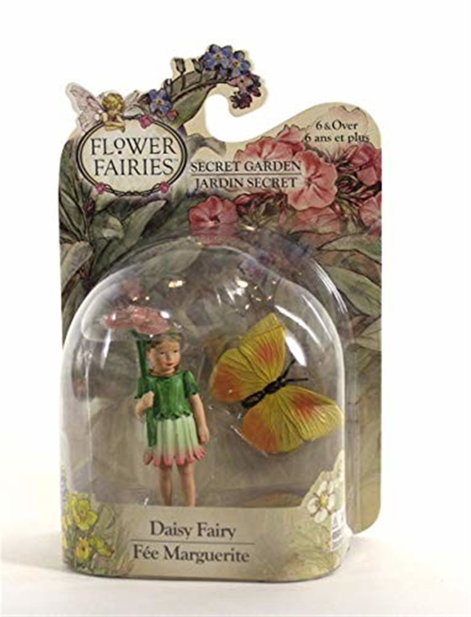 Flower Fairies Secret Garden Daisy Fairy w/ Butterfly