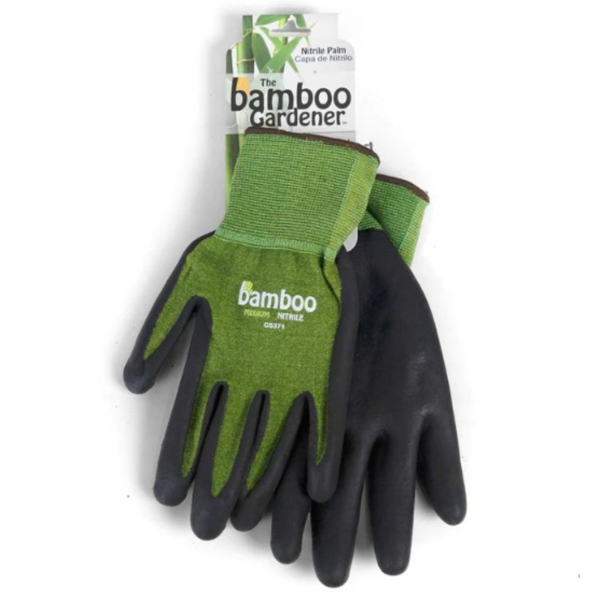 Bellingham by Radians Bamboo Gardener Nitrile Palm Glove, Green
