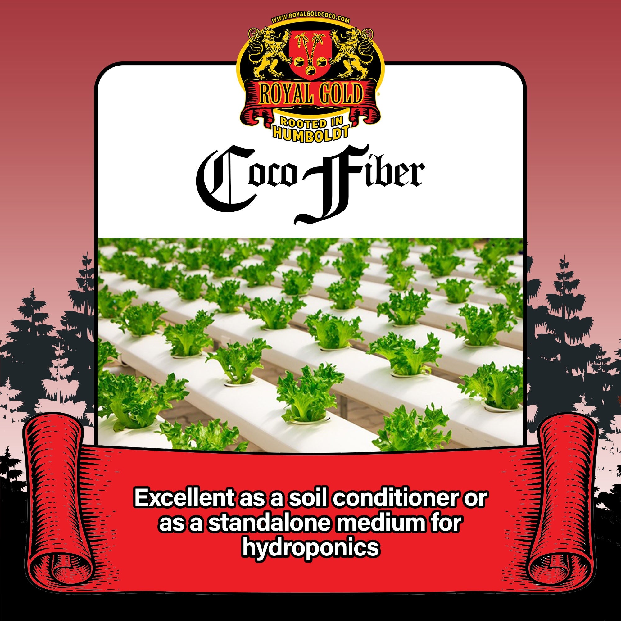 Royal Gold Natural & Organic Coco Fiber Garden Soilless Growing Medium, 1.76CF