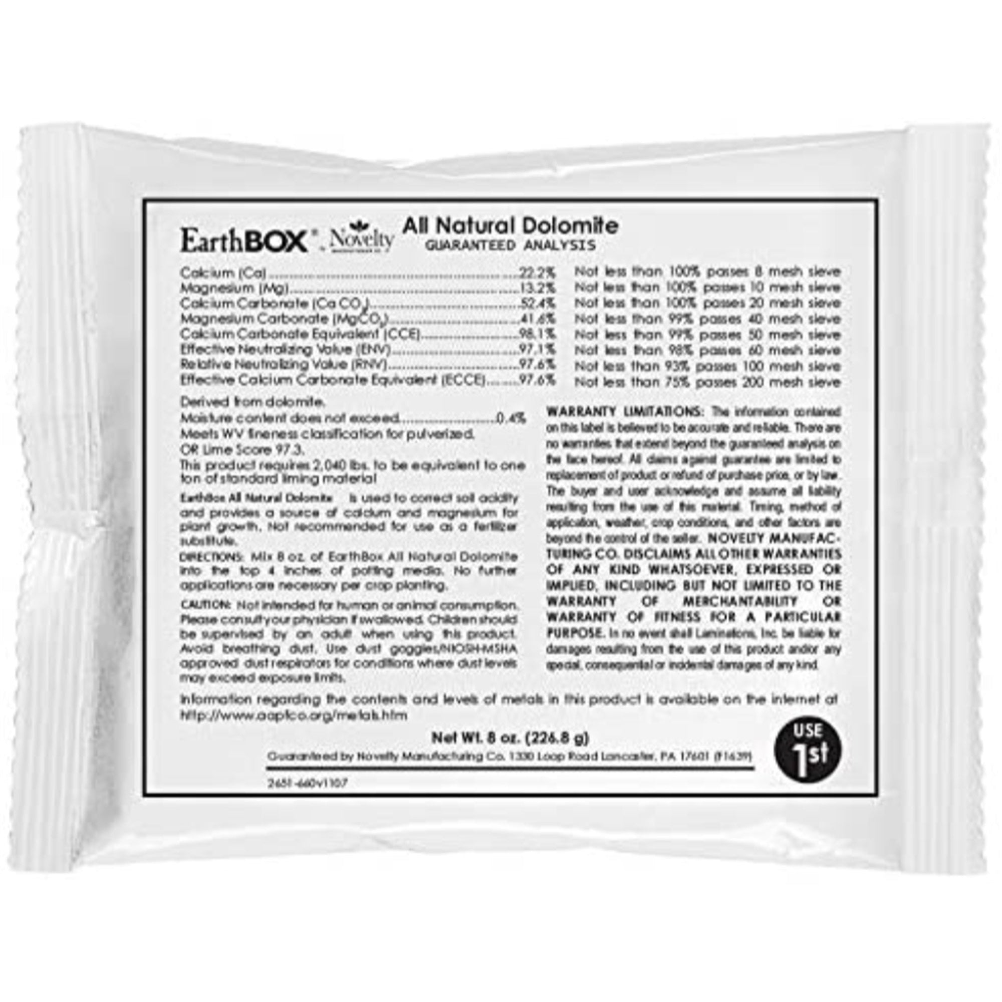 Novelty EarthBox Junior Organic Replant Kit (Pack of 1)