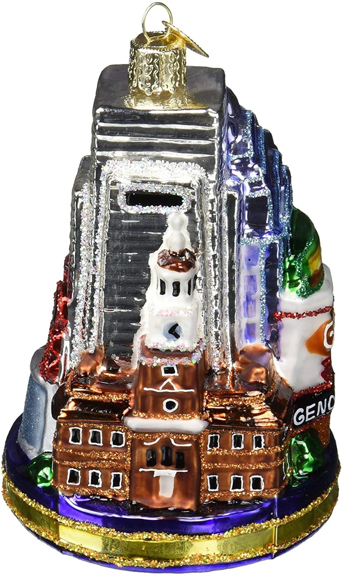 Old World Christmas Philadelphia Glass City of Brotherly Love